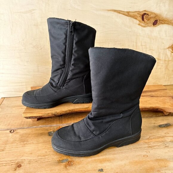 Toe Warmers On-The-Go Black Mid‎ Calf Winter Boots 8N - Picture 7 of 7